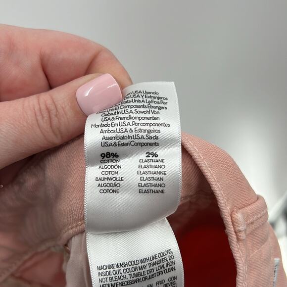 MOTHER The Inside Hover Women's Jeans in Peach Parfait Size 27 - Picture 10 of 12